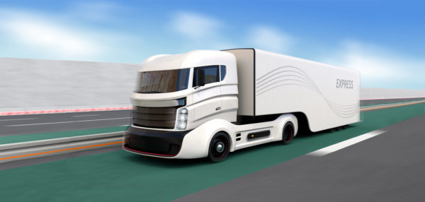 CO2 armer LKW mit Elektroantrieb