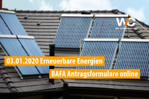 Solarthermie als Beispiel für Gewinnung eneuerbarer Energien zum Heizen gefördert vom BAFA