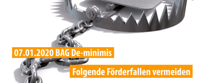BAG De-minimis Antragstart Fehler und Förderfallen