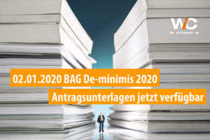 Antragsfristen für das BAG De-minimis Förderprogramm